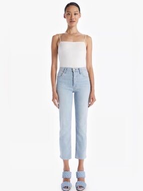 MOTHER The Tomcat Light Wash Straight Leg Ankle Jeans 27